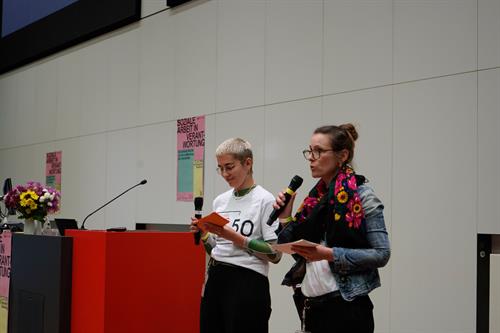 Rückblick Studientag 2024 Friederike Hobein und Anke Hoffstad